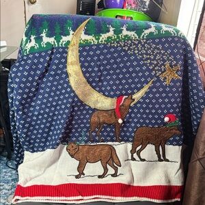 Holiday Time Red and Green Festive Sweater